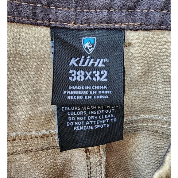 Kuhl Mens Pants Patina‎ Dye Outdoor Tan Casual work  Pin striped 38x32” - Picture 14 of 16